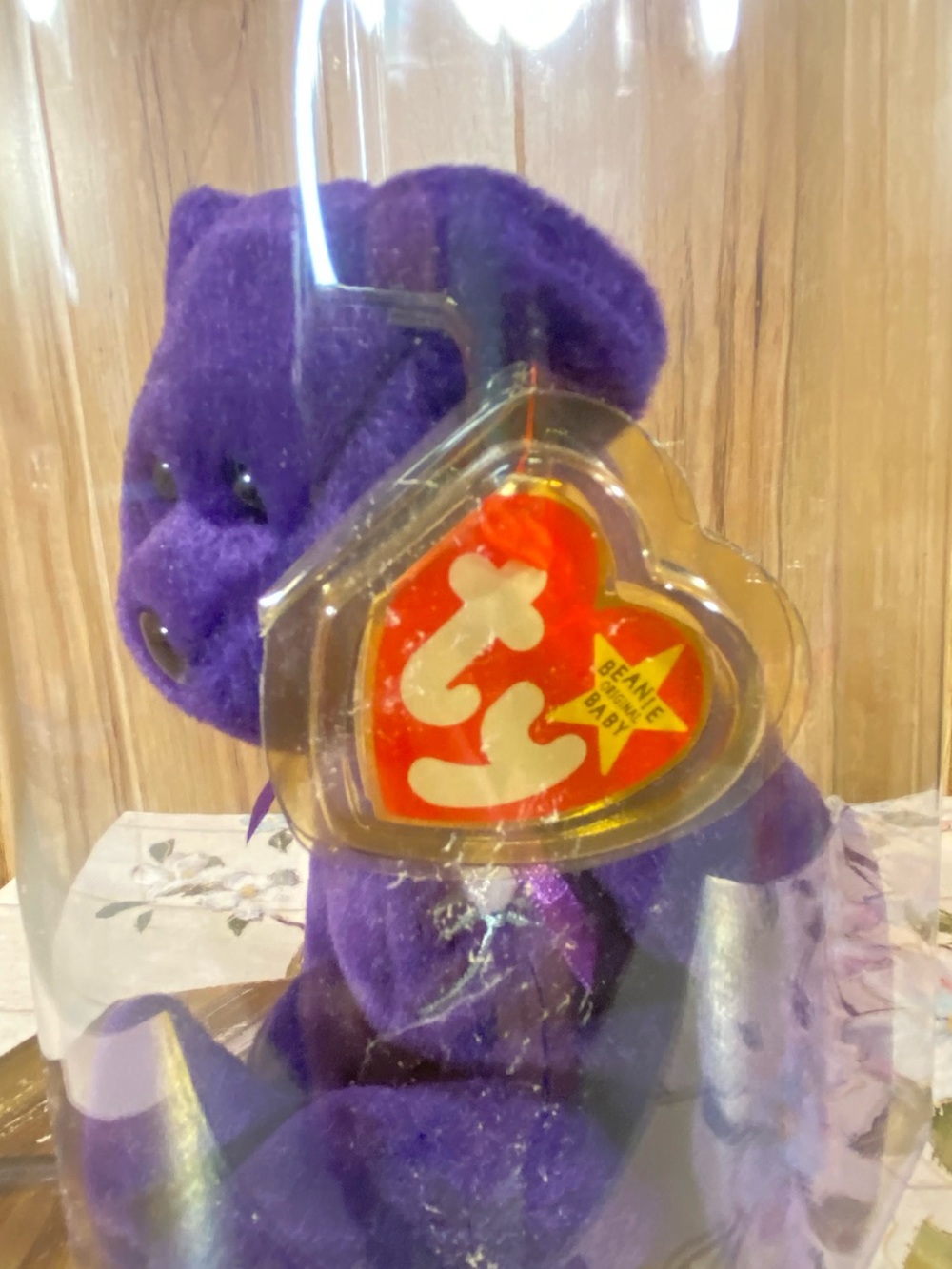 Ty Beanie Babies Princess Bear Vtg 1997 Plush Collectible with Protective Dome - Picture 5 of 8